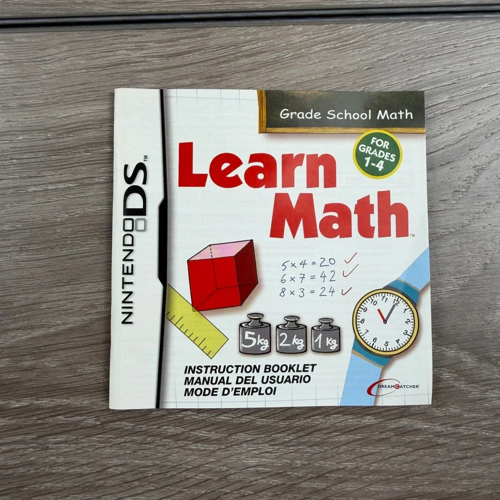 DreamCatcher Nintendo DS Learn Math Grade School Grades 1-4 NTR-CLGE-USA White